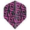 RED DRAGON Hardcore Radical Black & Pink Dart Flights -