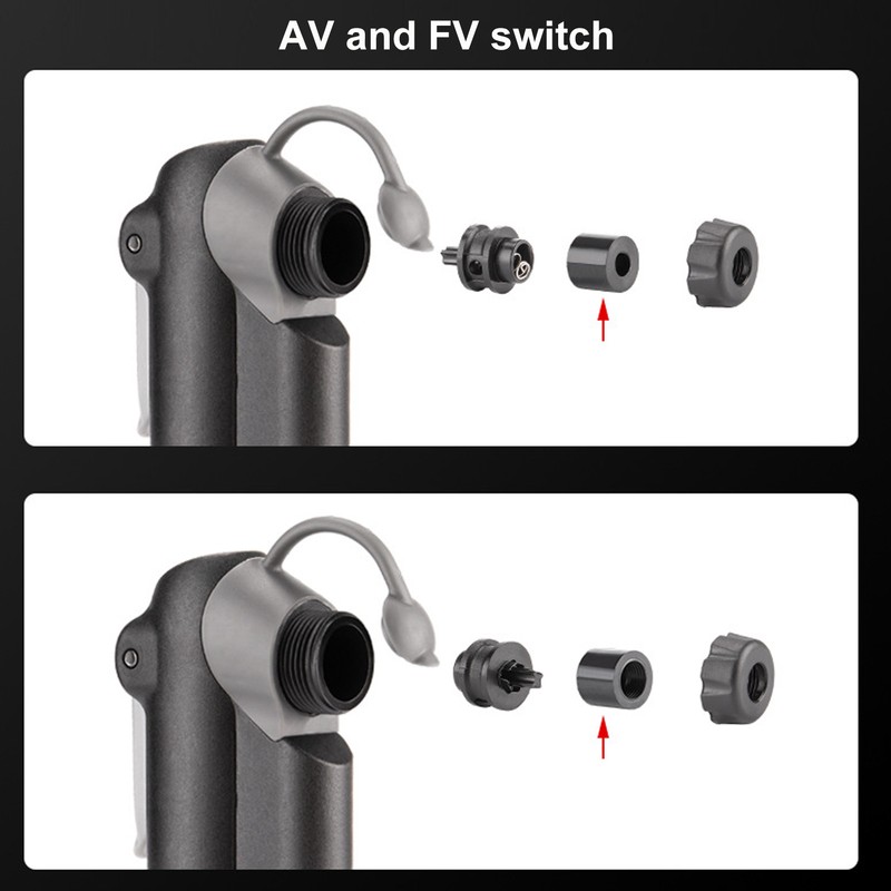 Portable Bicycle Pump High Pressure Fixing Strap Lightweight Pump Inflator