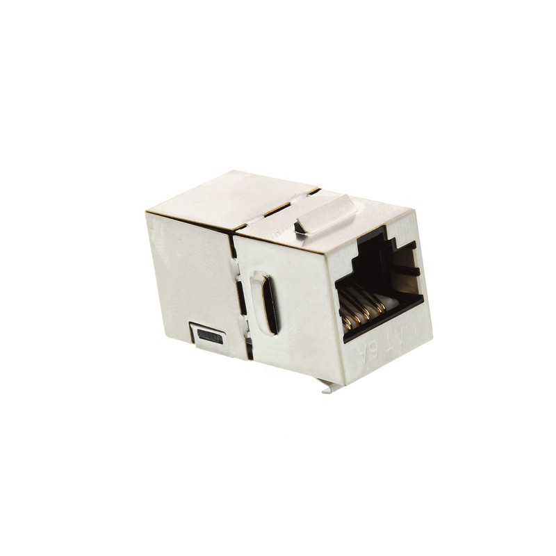 Networx® Shielded STP Cat6A Feed Through Panel Mount Keystone Coupler