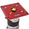 KETIPED Aluminium Router Table Insert Plate,Mini Square Woodworking Benches Router