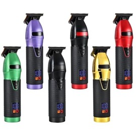 Hair Clippers for Men, Body Hair Finishing Electric Hair Clipper High-Power Hair Clipper Razor (Color : Purple Black)