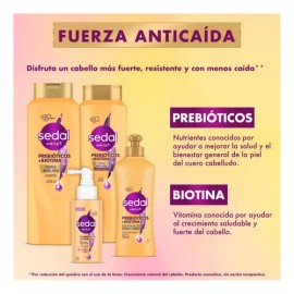 Sedal Loción Capilar Prebióticos  Biotina, ayuda a reducir la caída del cabello dejándolo más fuerte y resistente 100 ml                              