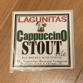 LAGUNITAS BREWING Cappuccino Stout Craft Beer STICKER
