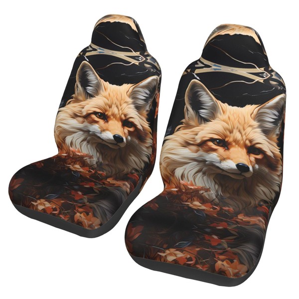 WZYCWB Car Seat Covers, Fox and Flowers Car Seat Covers