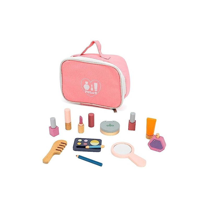 PolarB TYPR44203 Makeup Set, Wooden Toy, Cosmetics, Toy