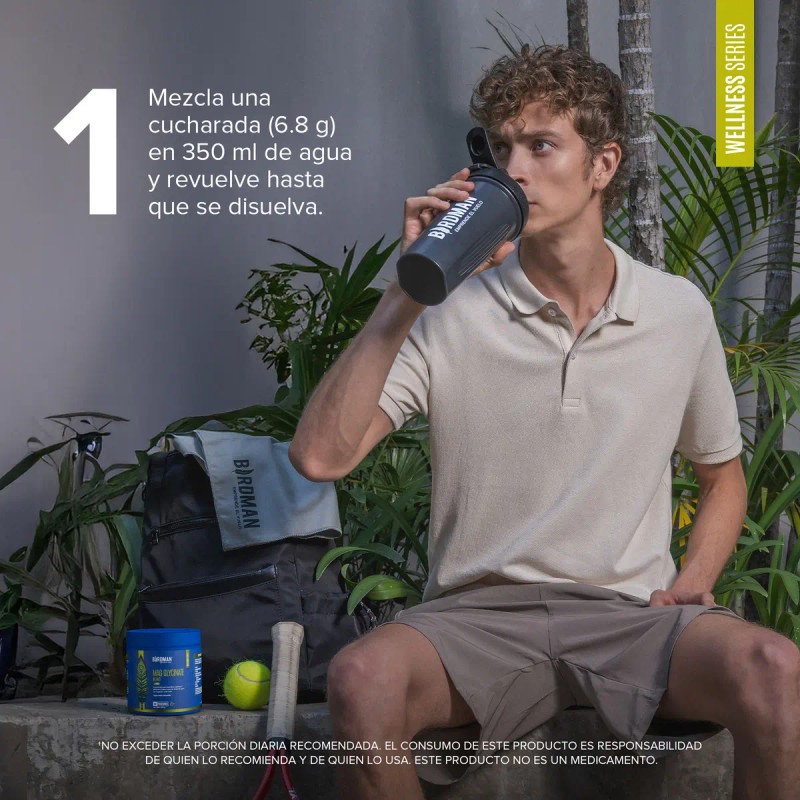 Birdman Mag Glycinate Blend Glicinato Citrato Magnesio Polvo Azúcar Sabor