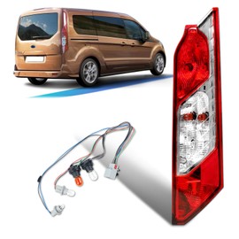 ZSBMP Tail Lights Compatible with Ford Transit Connect 2014-2023 Rear Lamp With New Bulbs and Harness Taillight Rear Brake Lamp Signal Assembly(Right Passenger Side)