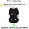 OVIOBOER For Chevy GMC Key Fob Cover with Keychain, White