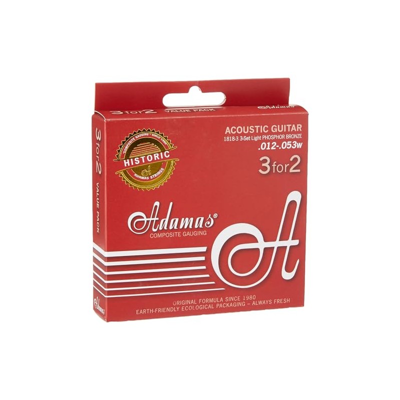 Adamas Strings for Acoustic Guitar Phosphor Bronze Historic Reissue Set