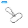 sourcing map 10Pcs Swivel Clasps, 1.25 Inch Oval Ring Lobster