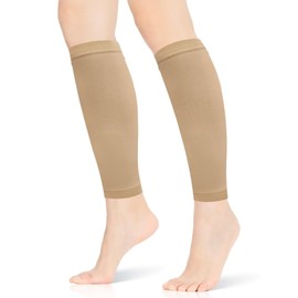 Abismat 15-20 mmHg Compression Socks for Women & Men, Pregnancy Compression Socks Medical Footless Graduated Compression Stockings for Varicose Veins, Edema, DVT, S