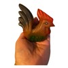 Painted Wooden Musical Whistle Rooster Instrument - Size: Medium 4"