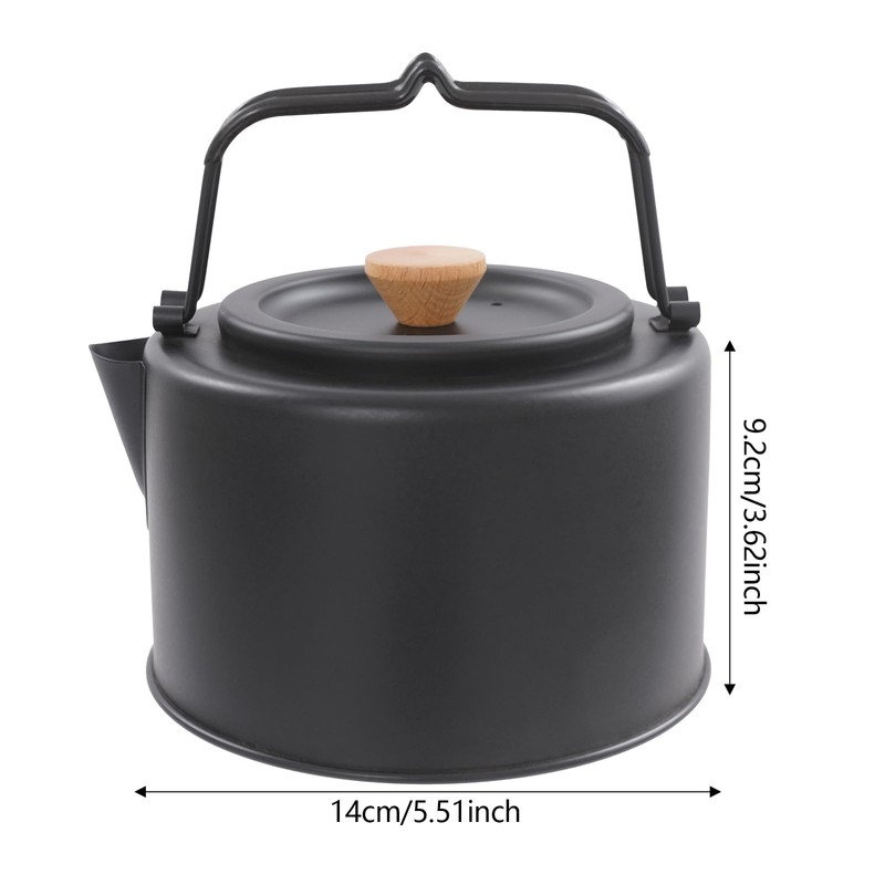 Bacocoo Camping Kettle, Portable Stovetop Tea Kettle Fast Heating Boiling