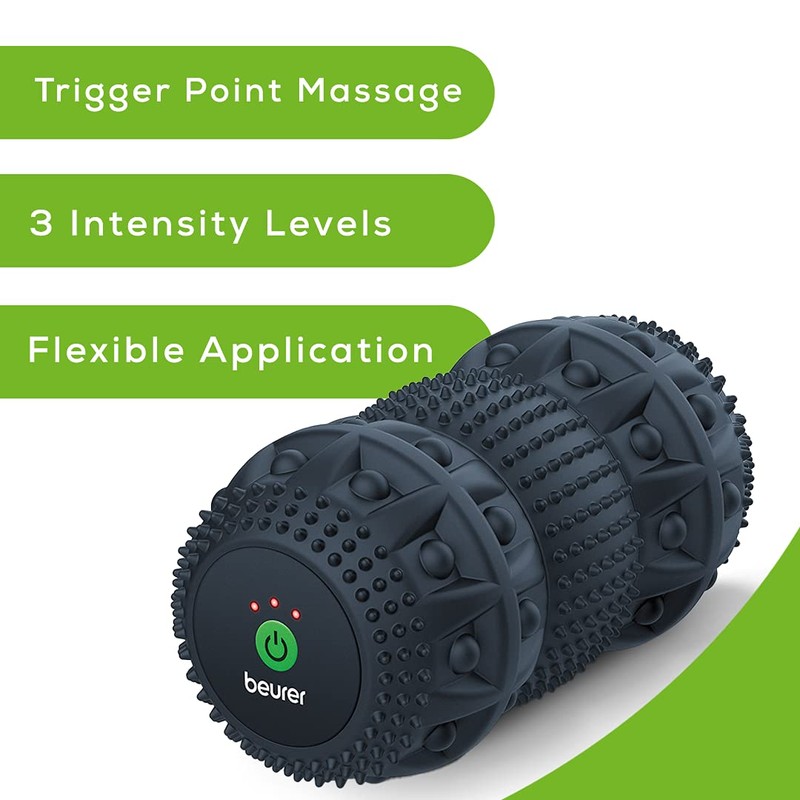 Beurer 3-Speed Vibrating Massage Roller - High-Intensity Deep Tissue Massager