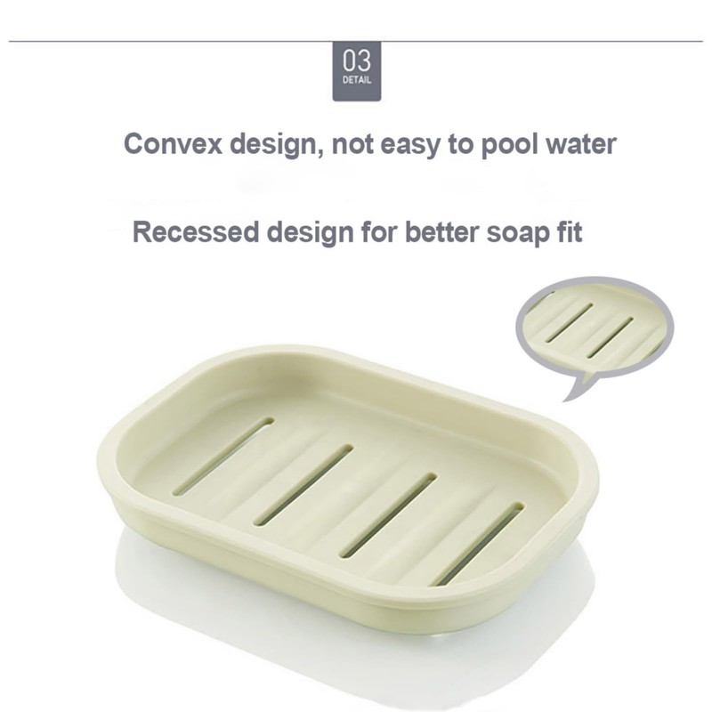 LOORMEI Moisture-Proof and Mold-Proof Soap Dishes Holder - With a
