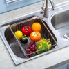 kaileyouxiangongsi Stainless Steel Sink Strainer Drain, Telescopic Drain Basket with