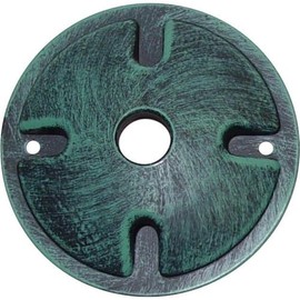 Nuvo Lighting SF76/667 One Light Die Cast Aluminum Durable Outdoor Landscape Lighting Security Flood Mounting Plate, Antique Verdi, 1 Light Mounting Plate