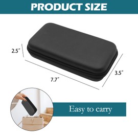 CYUXING Double Layer Sunglasses Storage Box, Eyeglass Case Supplies for Multiple Glasses, Good Size Can Protect Glasses Sunglass Organizer with Zipper Suitable for Traveling