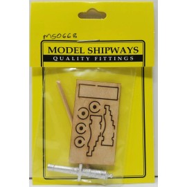 Model Shipways Cannon (38mm) and Carriage for MS2040 CONSTITUTION 1 pack