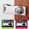 TOP-VIGOR 3 Inch Keyed Hasp Lock and Staple with Padlock,