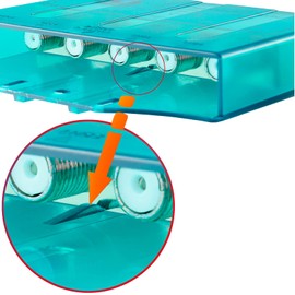 HB-DIGITAL DiseqC Switch 4/1 with Weather Protection Housing 4x SAT LNB 1 x Subscriber/Receiver for Full HDTV 3D 4K UHD + 5 x Gold-Plated F-Connector Gold-Plated