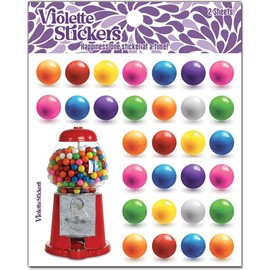 Gumball Candy Stickers by Violette Stickers