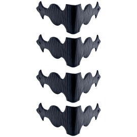 4 Pack - 5 Inch Metal Corner Bracket for Furniture - Black - Handmade Decorative Corner Braces - Rustic Metal Corner Brackets for Tables, Desks, Shelves, Boxes and Chests - The Sonora Series