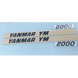 Aftermarket Yanmar YM2000 Hood decals