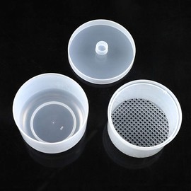 1 Piece Nail Art Tool Cleaning Cup Nail Art Tool Sterilizer Cup Nail Tools Cleaning Tray Box Container Net Basket Case Manicure Tools Jar Soak Box for Nail Art Accessories, Transparent