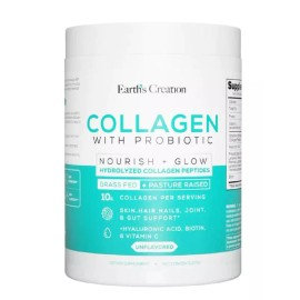 Earth's Creation Collagen with Probiotics, Unflavored (275 g)