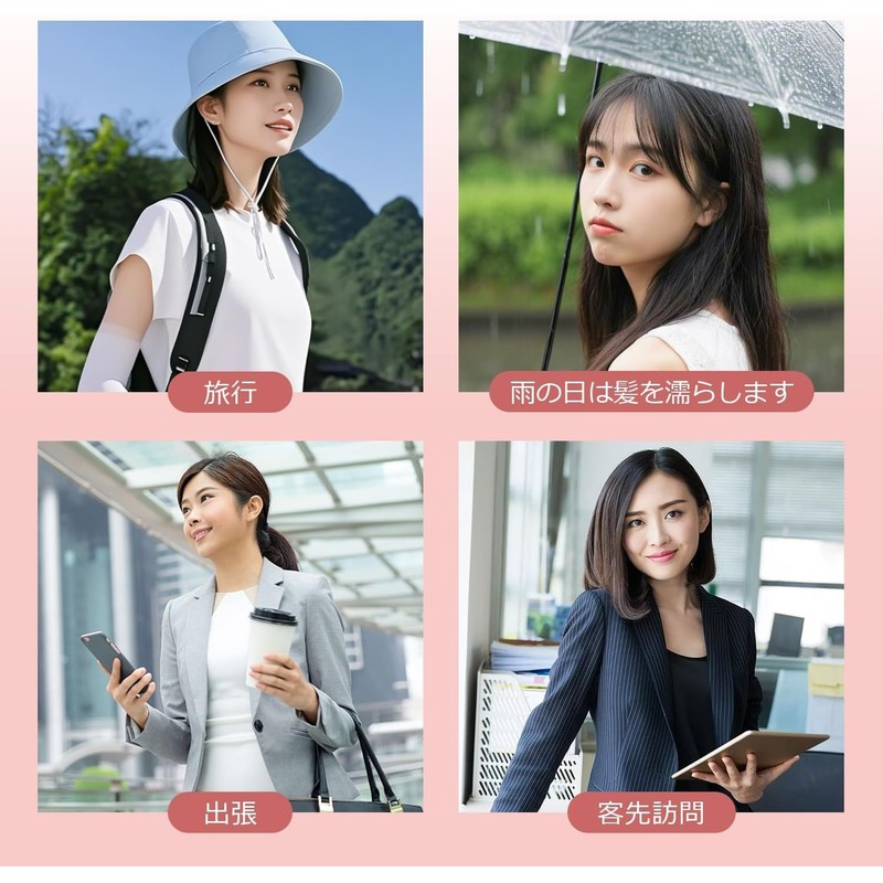 ヒートブラシ コードレス ヘアアイロン 【旅行や出張専門版】 15分自動オフ ブラシアイロン ストレート マイナスイオン 200g小型軽量 4段階調節