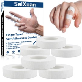 SaiXuan Rolls of Climbing Tape White Pack of 6 - 1.5 cm x 10 m