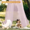 FFTANXS Mosquito Net Canopy, Pink, Size W 413.4" x L