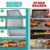Baker's Secret 2pcs Nonstick Cookie Sheets, Aluminized Steel Small Size
