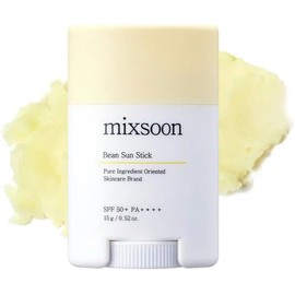 Mixsoon Bean Sunstick SPF 50+ PA++++ 15 g – Lightweight Chemical Sunstick with Fermented Bean Complex for Hydrated, Matte, Travel-Ready UV Protection