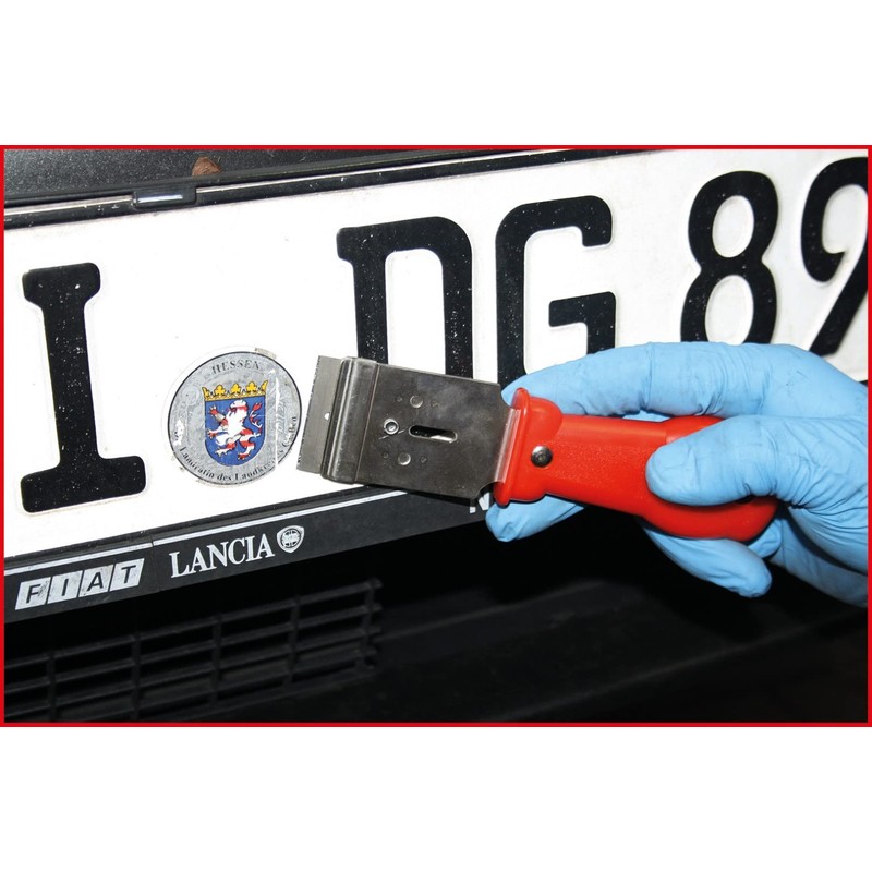 KS Tools 911.8126 Scraper, Replaceable Blade+Plastic Handle