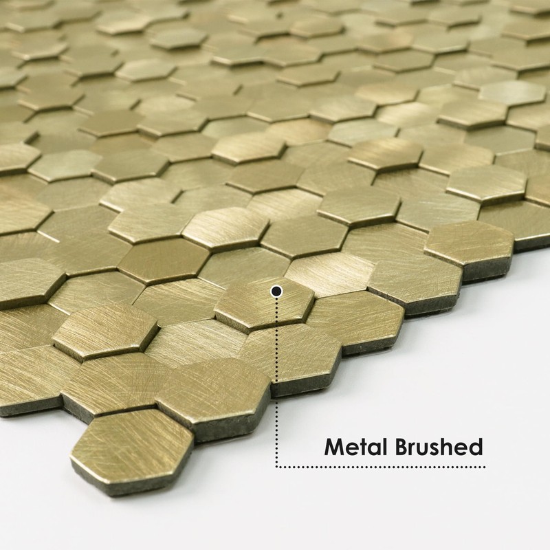 STICKGOO Peel and Stick Backsplash Tiles, Stick on Mosaic Self