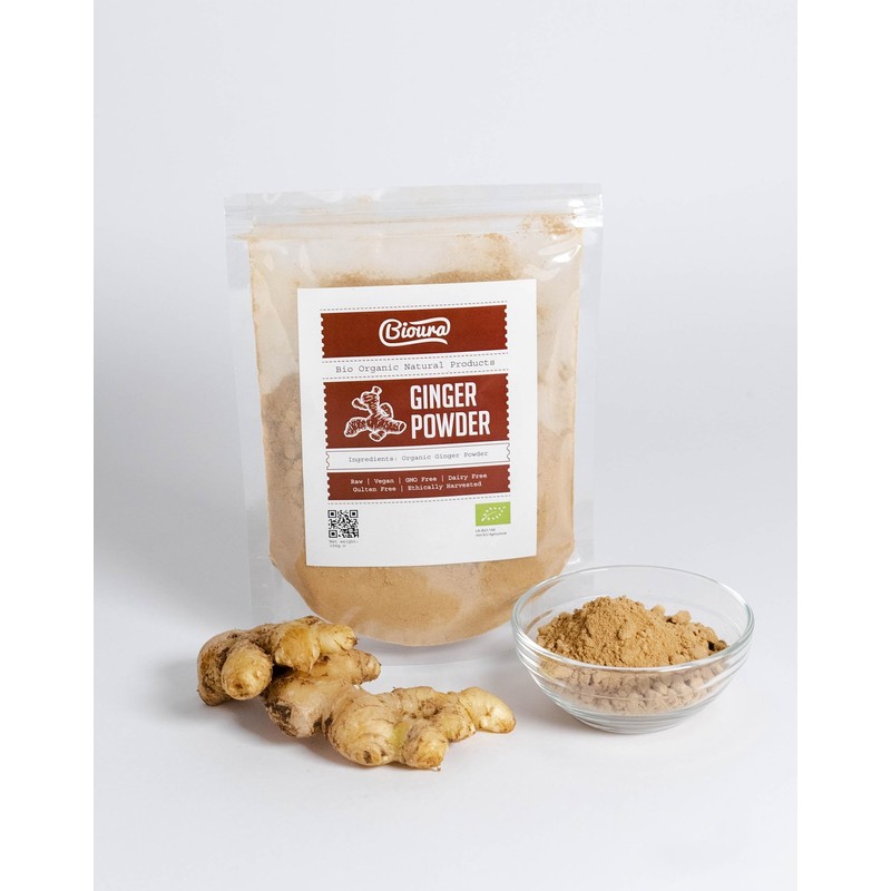Bioura Organic Ceylon Ginger Powder 100g, Rich Aroma, Unique Flavour,
