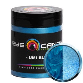 Eye Candy Premium Blue Mica Powder Pigment (25g) | Multipurpose DIY Arts and Crafts Additive | Acrylic Pouring, Woodwork, Epoxy, Resin, Bath Bombs, Paint, Soap, Fishing Lures (Umi Blue)