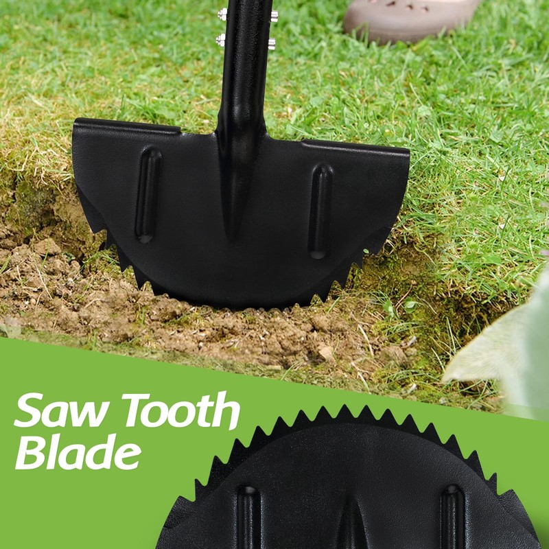 Half Moon Edger Lawn Tool, Saw Tooth Garden Edgers for