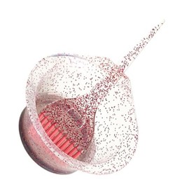 Kit de colorante para colorear para el cabello salón de cabello tinte cepillo juego de tazón de peluquería accesorios de peinado 2pcs rojo