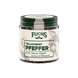 Fuchs Spices - Tellicherry Pepper Whole | 55 g in Resealable Spice Jar