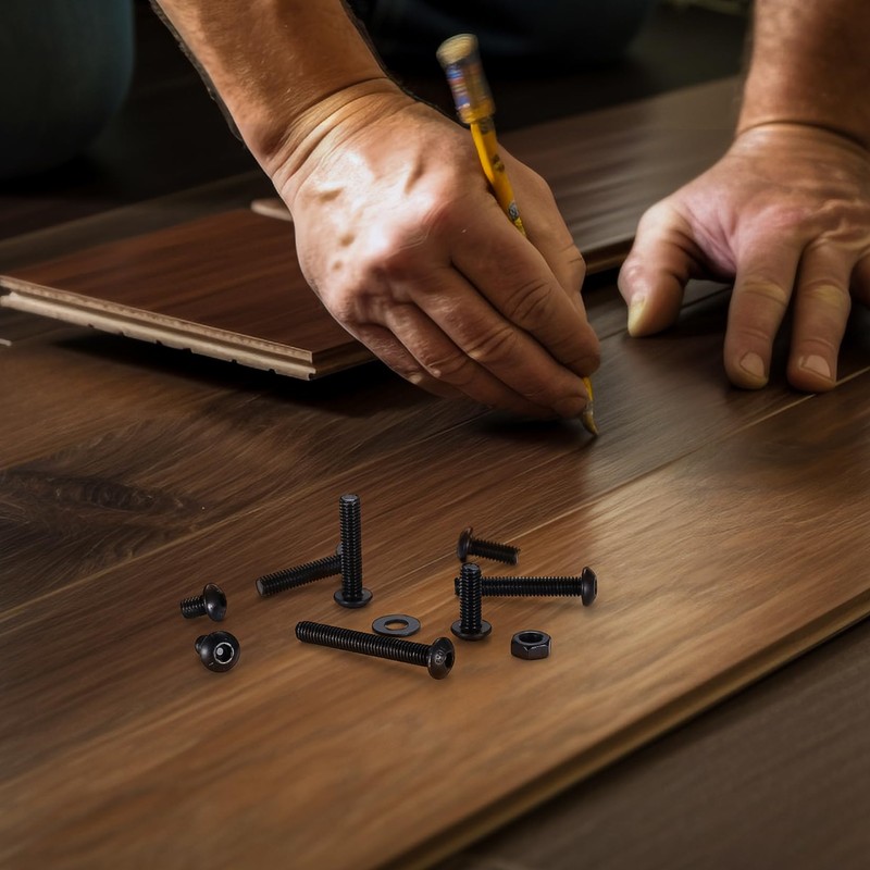 630 Piece M4 Screws Set, Allen Screws Nuts Set, Pan