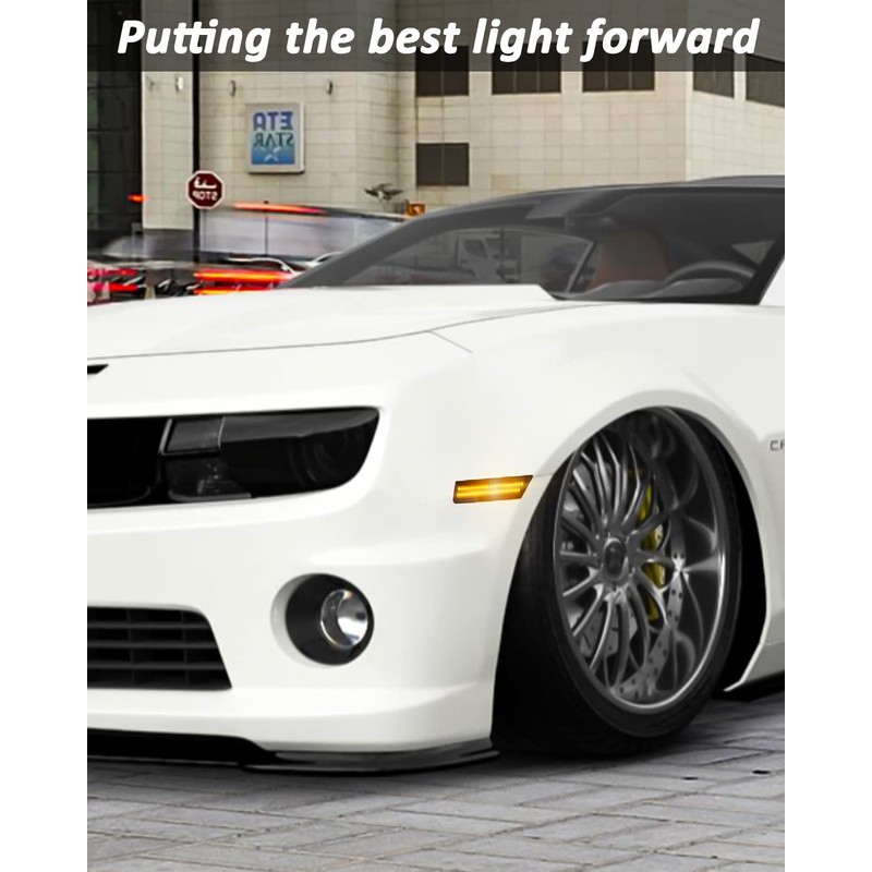 Bestview Side Marker Light Assembly, Front Bumper Side Marker Lamps