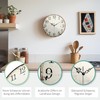 Mebus Quartz Wall Clock, Silent Movement - No Ticktack Noise,