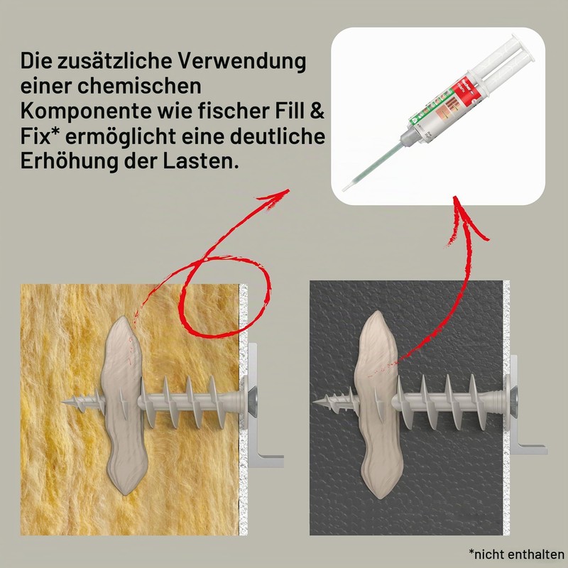 Fischer FID II Plus 80 mm, 2 x Sheathed Anchors,