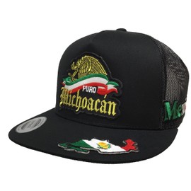 Mexico Puro Michoacan 3 Logos hat Black mesh Snapback