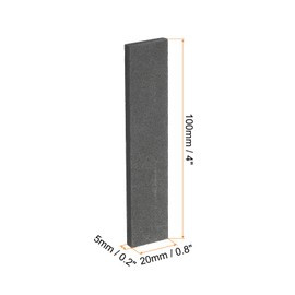 sourcing map Graphite Block Rectangular Graphite Electrode Plate 100 x 20 x 5 mm for Melting Casting Electrolysis Electroplating Pack of 5