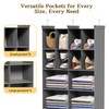 Ofiray-home 4 Tier Hanging Closet Organizer, 12 Compartments Sweater Organizer