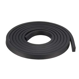 sourcing map Solid Rectangle Rubber Seal Strip 5mm Wide 3mm Thick, 1 Meter Long Black
